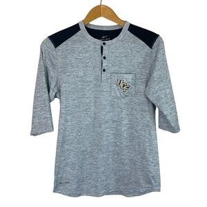 Nike Dri-Fit Men’s UCF Shirt Top 3/4 Henley Size Small University Of Central Fl